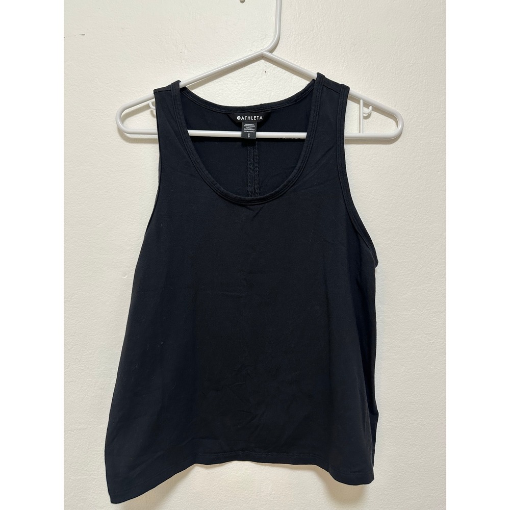 Athleta Black Activewear‎ Tank Top Womens Small Sleeveless Athletic Workout Gym - Picture 2 of 5